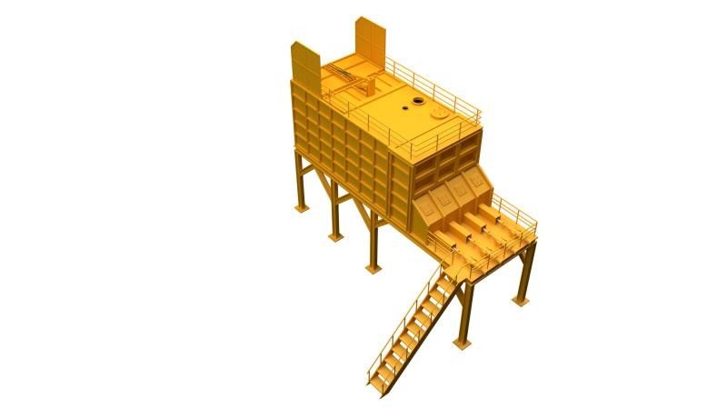Dauerhafter würfelförmiger Schlamm-Sammelbehälter, korrosionsbeständiger Schlamm-Holding-Behälter