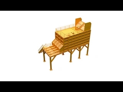 Quaderförmiger Schlammlagertank mit 1 Auslass